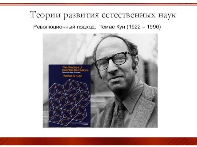 Теории развития естественных наук Революционный подход: Томас Кун (1922 – 1996)