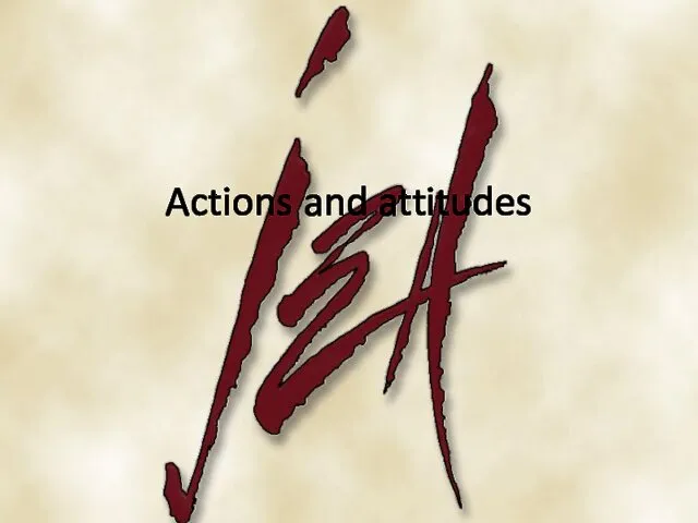 Actions and attitudes