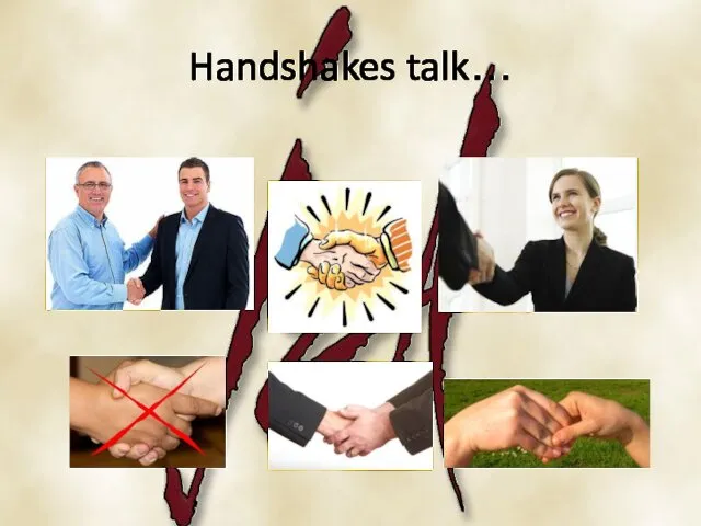 Handshakes talk…