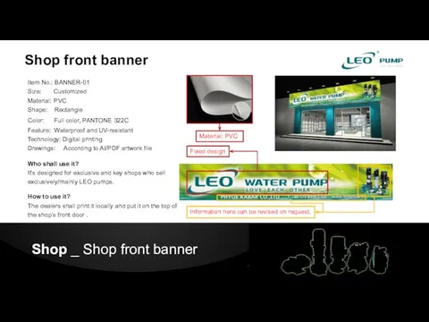 Shop front banner Shop _ Shop front banner Material: PVC