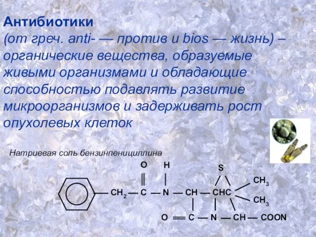 Антибиотики (от греч. anti- — против и biоs — жизнь)