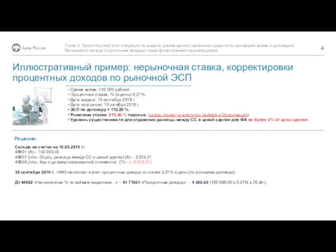 Решение: Сумма займа: 100 000 рублей. Процентная ставка: % (в день)=0,21%. Дата выдачи: