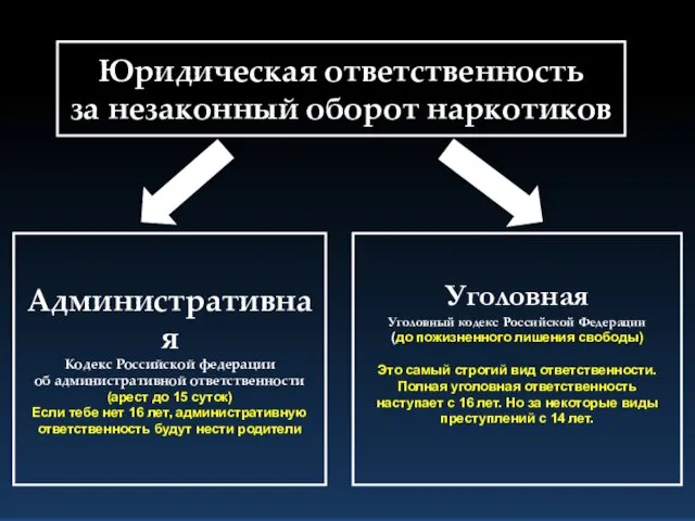 Юридическая ответственность за незаконный оборот наркотиков Административная Кодекс Российской федерации об административной ответственности