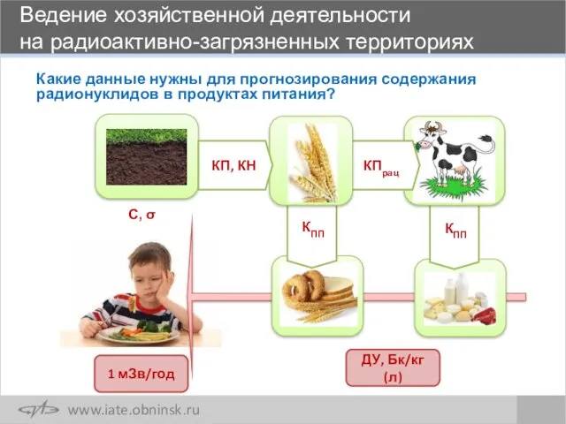 КПрац Ведение хозяйственной деятельности на радиоактивно-загрязненных территориях Какие данные нужны