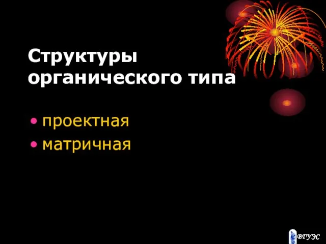 Структуры органического типа проектная матричная