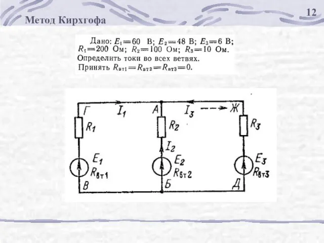 12 Метод Кирхгофа