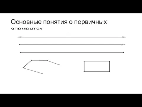 Основные понятия о первичных элементах