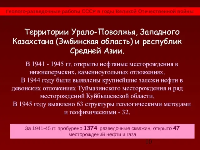 Территории Урало-Поволжья, Западного Казахстана (Эмбинская область) и республик Средней Азии.