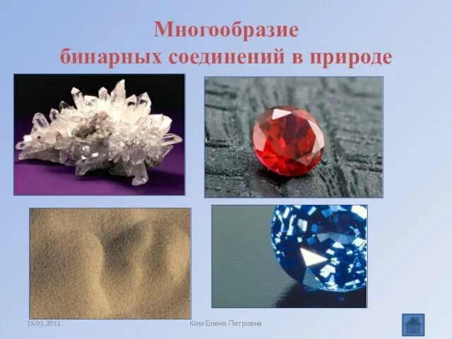 Многообразие бинарных соединений в природе Ким Елена Петровна