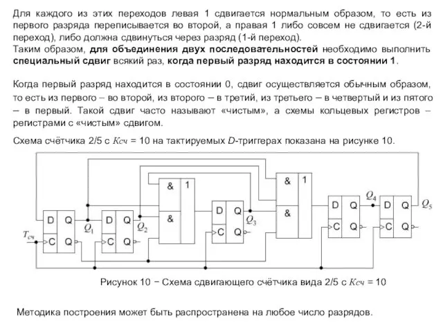 Для каждого из этих переходов левая 1 сдвигается нормальным образом,