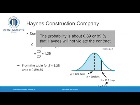 Compute Z Haynes Construction Company Copyright ©2015 Pearson Education, Inc.