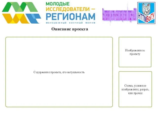 Описание проекта Содержание проекта, его актуальность Выставка научно-техниеского творчества молодежи-2016