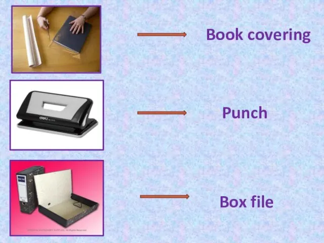 Box file Punch Book covering