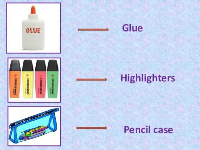 Glue Highlighters Pencil case