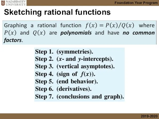 Sketching rational functions