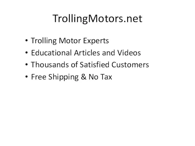 TrollingMotors.net Trolling Motor Experts Educational Articles and Videos Thousands of