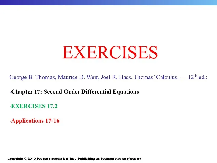 Copyright © 2010 Pearson Education, Inc. Publishing as Pearson Addison-Wesley