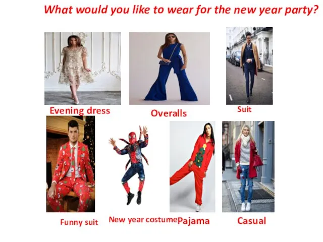 Pajama Overalls New year costume Funny suit Suit Evening dress What would you