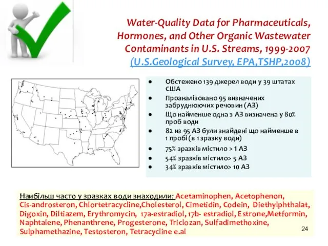Water-Quality Data for Pharmaceuticals, Hormones, and Other Organic Wastewater Contaminants in U.S. Streams,