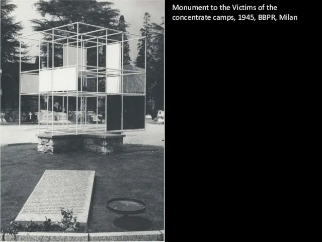 Monument to the Victims of the concentrate camps, 1945, BBPR, Milan