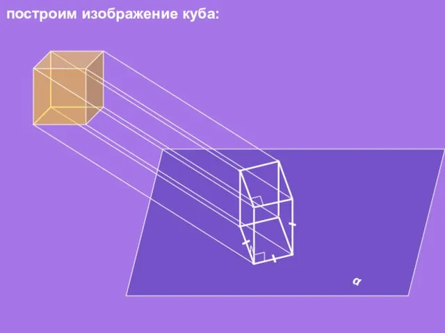 α построим изображение куба: