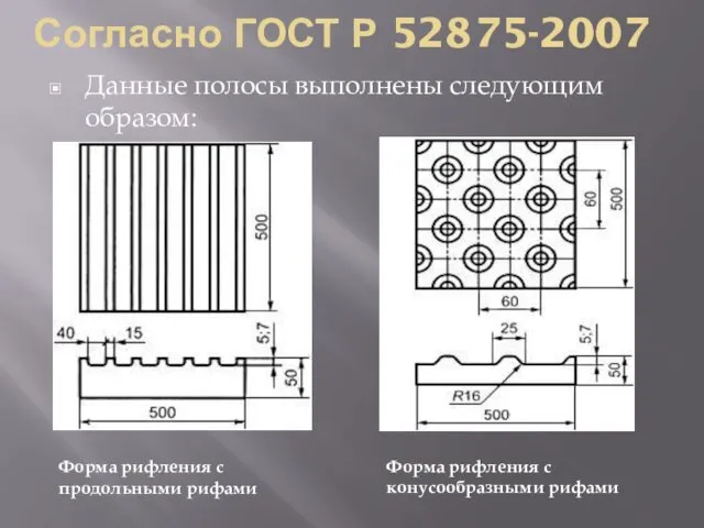 Согласно ГОСТ Р 52875-2007 Данные полосы выполнены следующим образом: Форма