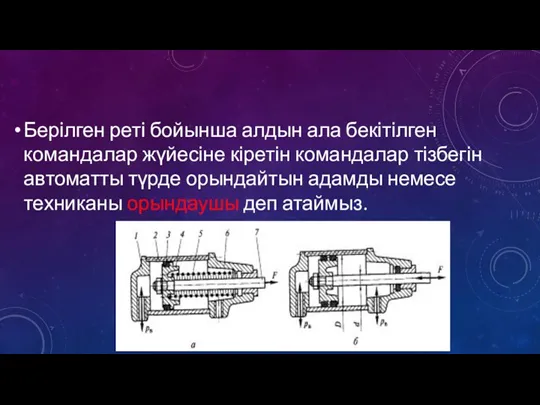 Берілген реті бойынша алдын ала бекітілген командалар жүйесіне кіретін командалар