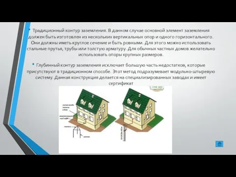 Традиционный контур заземления. В данном случае основной элемент заземления должен