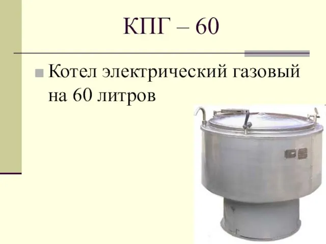КПГ – 60 Котел электрический газовый на 60 литров