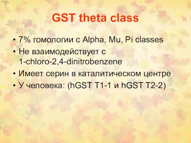 GST theta class 7% гомологии с Alpha, Mu, Pi classes