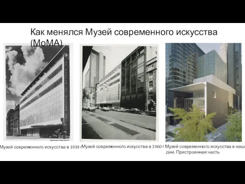 Музей современного искусства в 1939 г Как менялся Музей современного