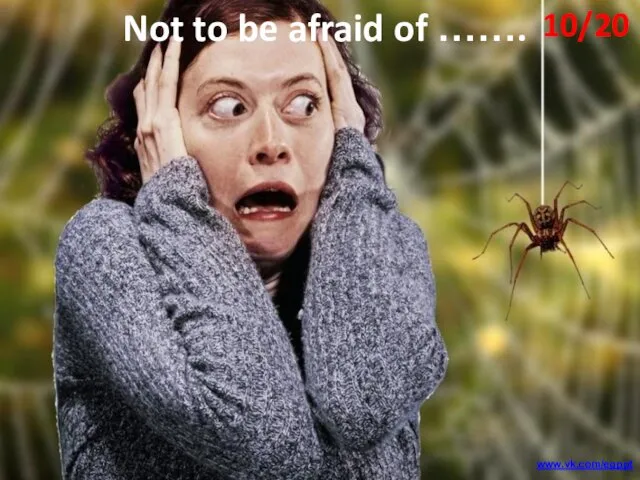 Not to be afraid of ……. 10/20 www.vk.com/egppt