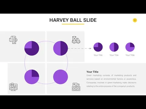 HARVEY BALL SLIDE Green marketing consists of marketing products and services based on