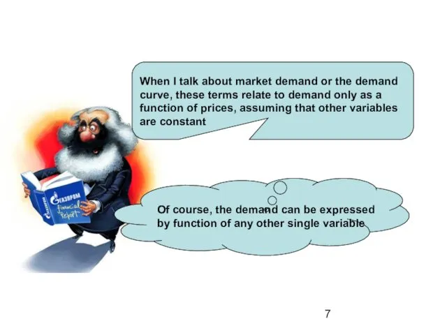 When I talk about market demand or the demand curve,