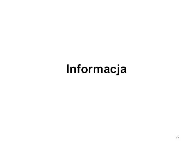 Informacja