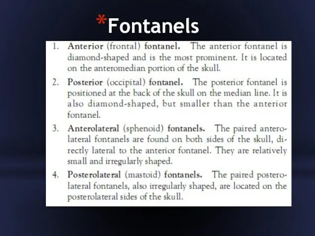 Fontanels