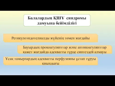 Ретикулоэндотелиалды жүйенің төмен жағдайы Бауырдың прокоагулянттар және антикоагулянттар қажет жағдайда