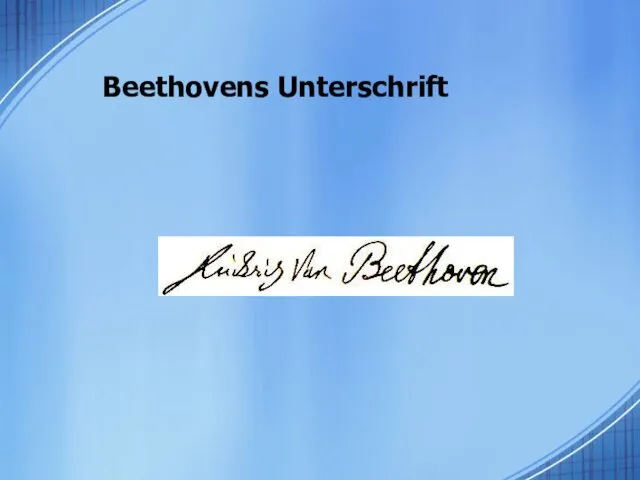 Beethovens Unterschrift