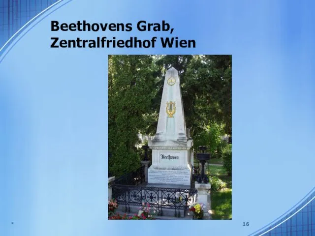 Beethovens Grab, Zentralfriedhof Wien *