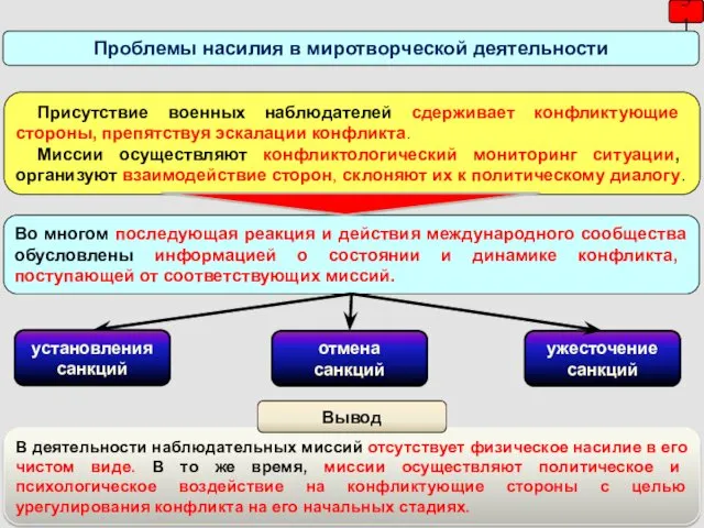 31 Во многом последующая реакция и действия международного сообщества обусловлены информацией о состоянии