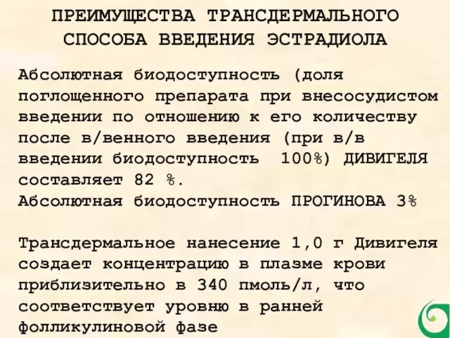 Абсолютная биодоступность (доля поглощенного препарата при внесосудистом введении по отношению