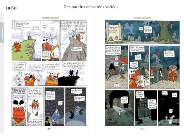 La BD Des bandes dessinées variées