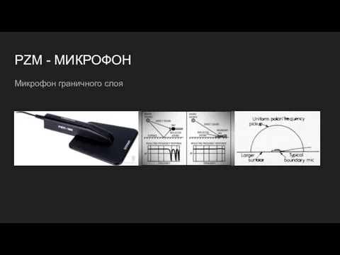 PZM - МИКРОФОН Микрофон граничного слоя