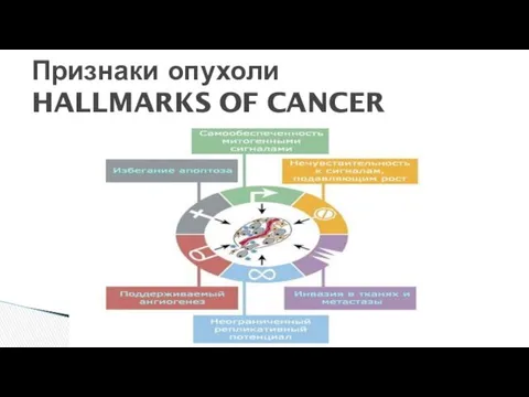 Признаки опухоли HALLMARKS OF CANCER