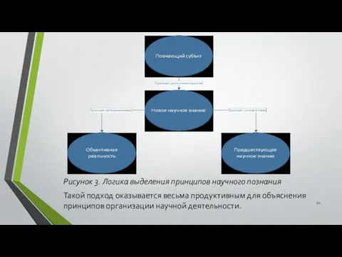 Рисунок 3. Логика выделения принципов научного познания Такой подход оказывается