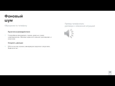 Фоновый шум Простота взаимодействия У микрофонов менеджеров, похоже, довольно плохое