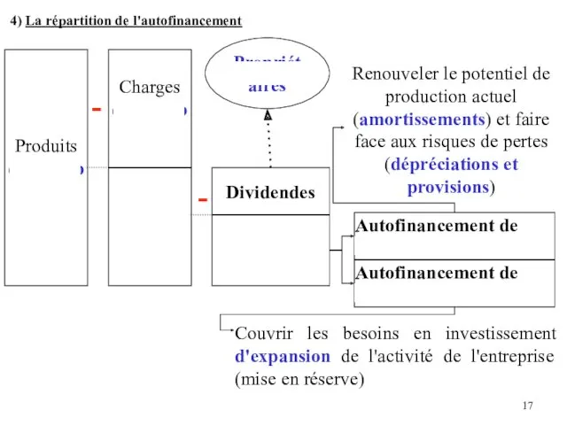 Couvrir les besoins en investissement d'expansion de l'activité de l'entreprise (mise en réserve)