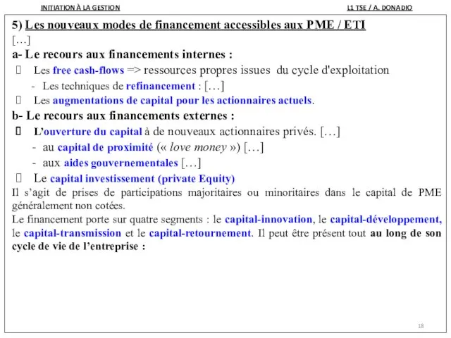 5) Les nouveaux modes de financement accessibles aux PME / ETI […] a-