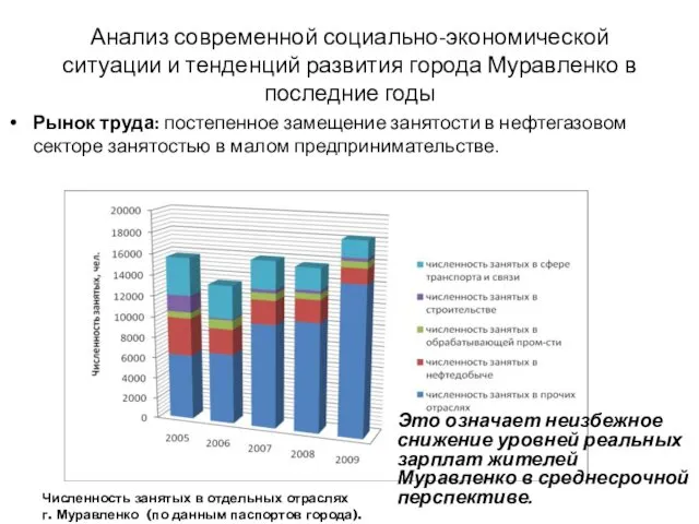 Анализ современной социально-экономической ситуации и тенденций развития города Муравленко в