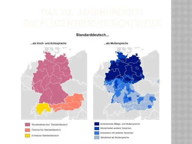 DAS 20. JAHRHUNDERT: DIE PLUZENTRISCHE SICHTWEISE